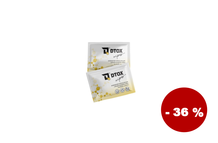 D-TOX Wipes ubrousek s koloidním stříbrem, 1 ks Kusů: 1ks - 55 Kč