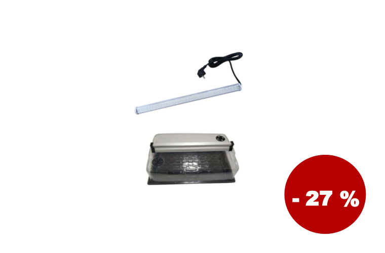 GENT Set skleník + G-LED 26W x1, 58x37.5x22 cm - 1 099 Kč