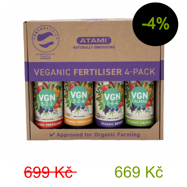 Atami VGN Vegan 4-Pack 250 ml, sada hnojiv - 699 Kč