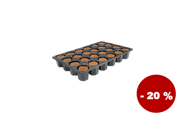 Root!t Dry Peat Free 24 Cell Filled Tray se sadbovačem, 29.5x19x4cm - 299 Kč