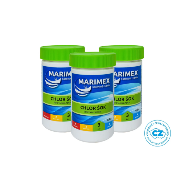 Marimex Chlor Šok 0,9 kg - sada 3 ks - 31 €