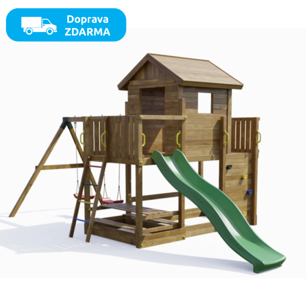 Detské ihrisko Marimex Play Basic 013 + zelená šmykľavka - 1.209 €