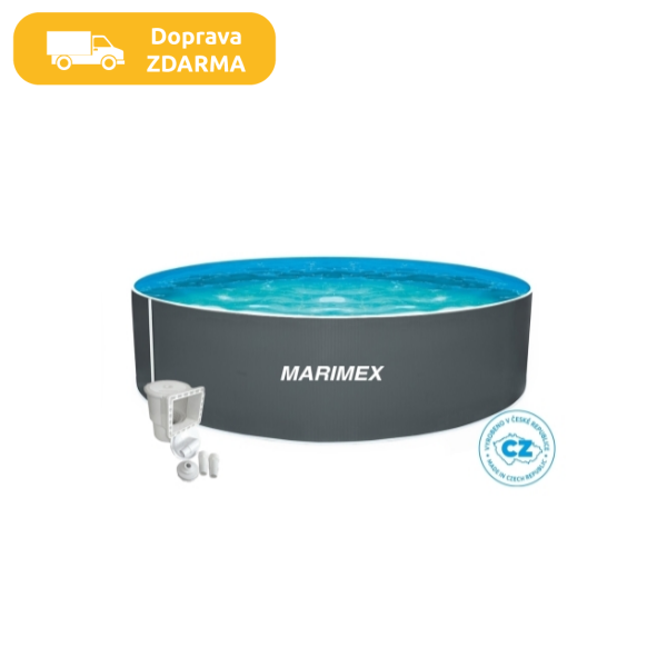 Bazén Marimex Orlando 3,05x0,91 m s príslušenstvom - motív šedý - 250 €