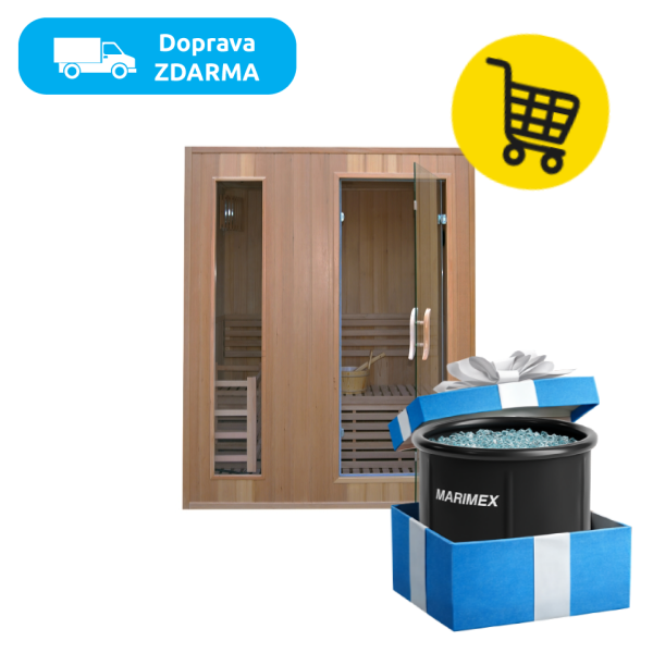 Fínska sauna Marimex KOTI L + saunové kachle (FSC) - 1.609 €