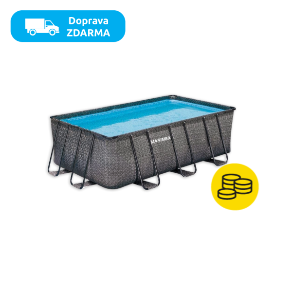 Bazén Marimex Florida Premium 2,15x4,00x1,22 m bez príslušenstva - motív RATAN - 359 €