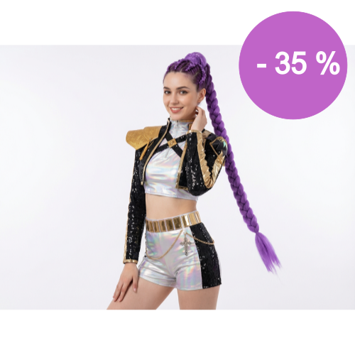 Kostým K-Pop Demon hunters HUNTRIX - Rumi EXTRA LUXURY - Veľkosť: 120 - 99 €