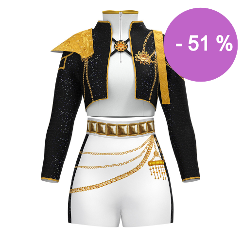 Kostým K-Pop Demon hunters HUNTRIX - Rumi LUXURY - Veľkosť: 110 - 79 €