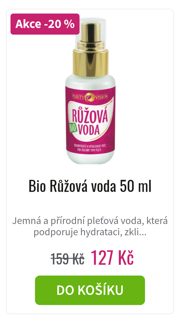 Bio Růžová voda 50 ml - 159 Kč