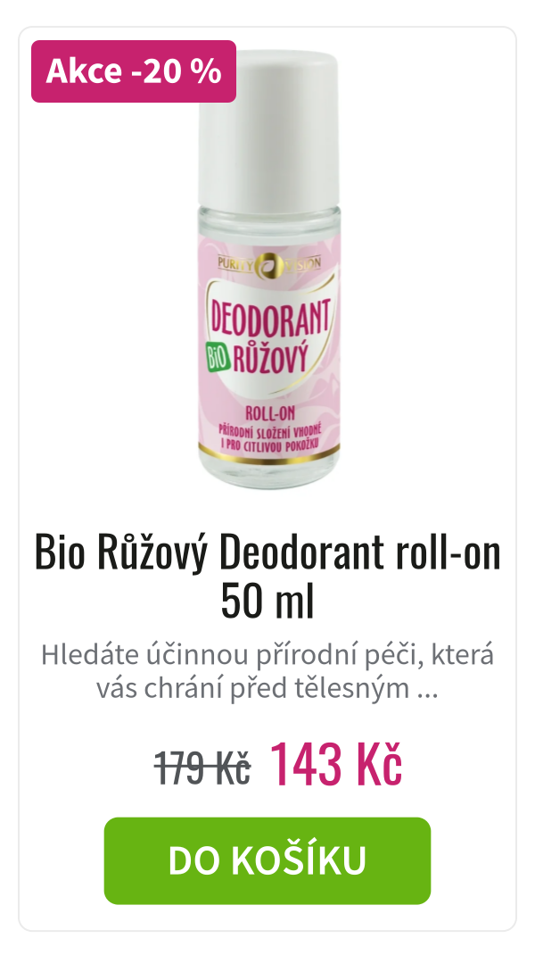 Bio Růžový Deodorant roll-on 50 ml - 179 Kč