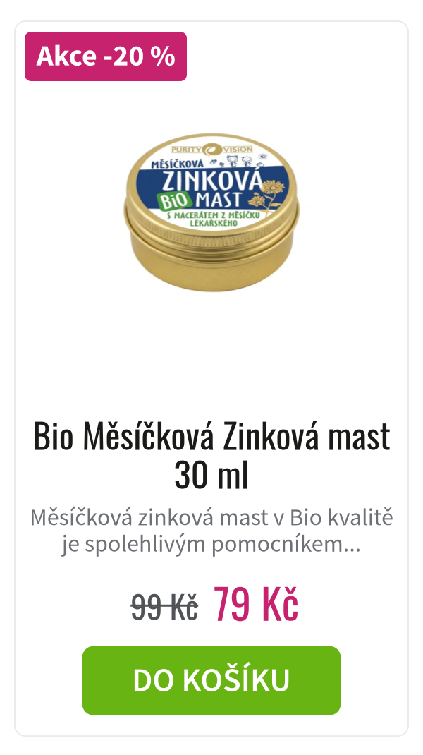 Bio Měsíčková Zinková mast 30 ml - 99 Kč
