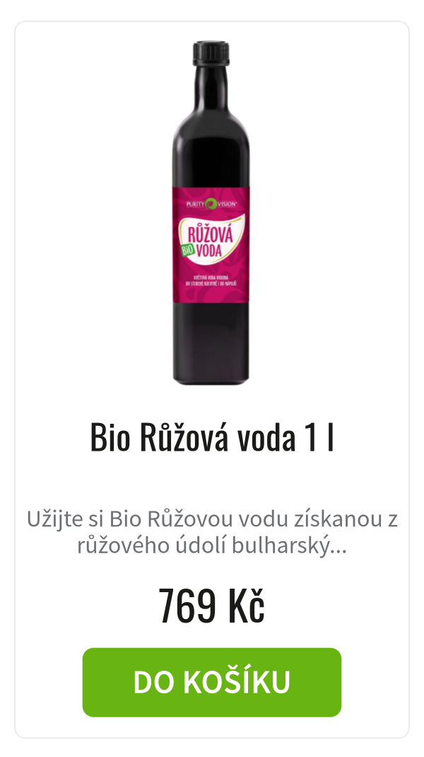 Bio Růžová voda 1 l - 769 Kč