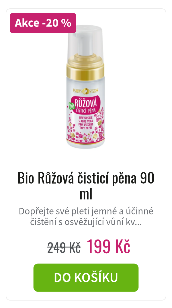Bio Růžová čisticí pěna 90 ml - 249 Kč