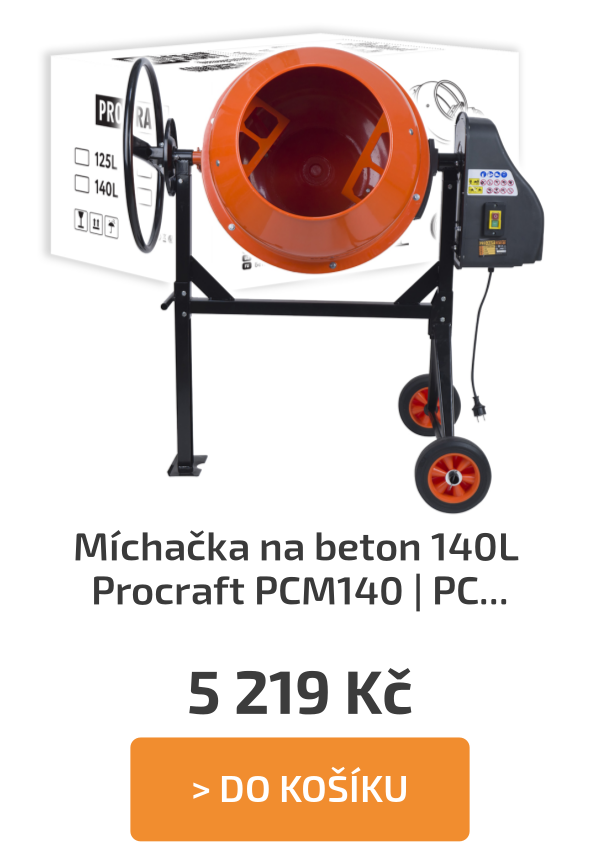 Míchačka na beton 140L Procraft PCM140 | PCM140 - 5 219 Kč