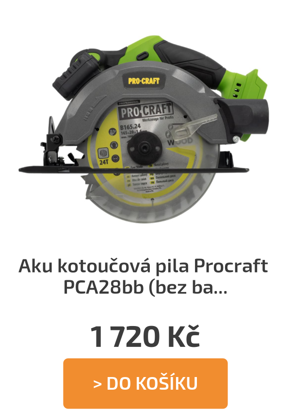 Aku kotoučová pila Procraft PCA28bb (bez baterie a nabíječky) | PCA28bb - 1 720 Kč