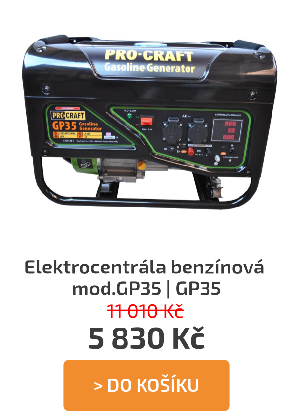 Elektrocentrála benzínová mod.GP35 | GP35 - 11 010 Kč