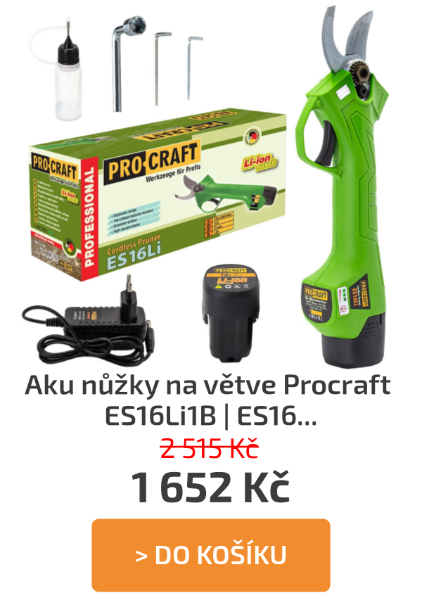 Aku nůžky na větve Procraft ES16Li1B | ES16Li1B - 2 515 Kč