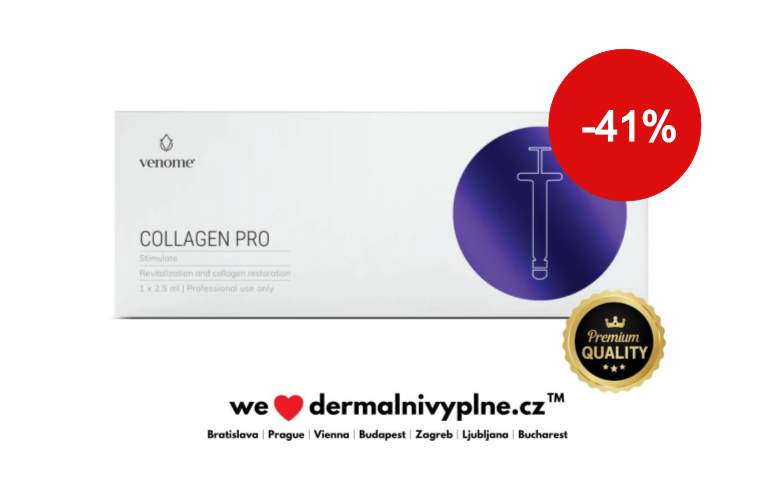 Venome Stimulate COLLAGEN PRO 1x2,5ml - Hloubková biorevitalizace a obnova struktury pokožky, Rekombinovaný kolagen III., PDRN, HA, Niacínamid, Rosveratrol, Glutatión - 1 834 Kč