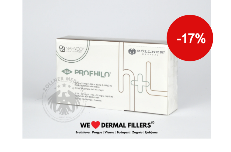 PROFHILO H+L 2ML, 64mg/HA, Unikátní REMODELAČNÍ výplň, pro hydrataci, posílení, napnutí a lifting pokožky - 3 206 Kč