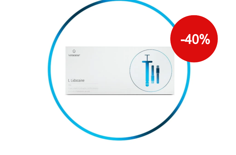 Venome Filler L s lidokainem, 2x1ML - Objemová výplň, pro modelování a zvýraznění kontur obličeje a dodání přirozeného požadovaného tvaru - 4 043 Kč