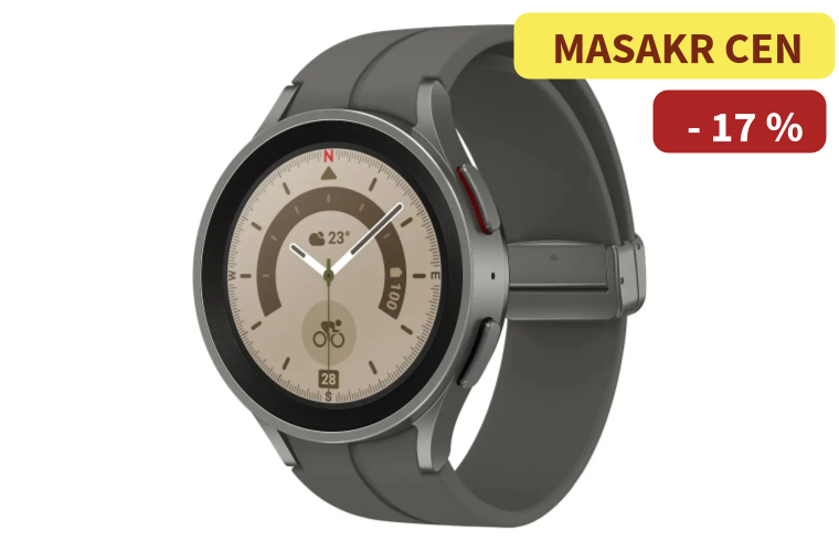 Samsung Galaxy Watch 5 Pro 45mm Přírodní titan Gray Titanium - 2 990 Kč