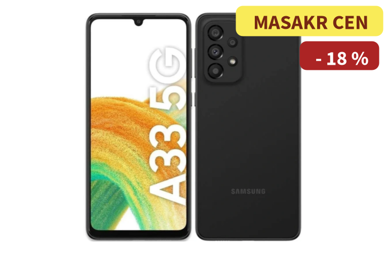 Samsung Galaxy A33 128GB Black - 3 990 Kč