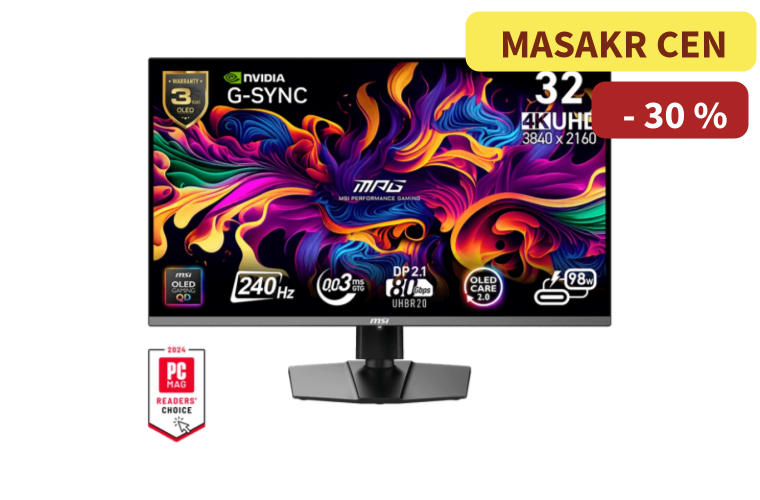 MSI MPG 322URX QD-OLED 31.5" - 29 999 Kč