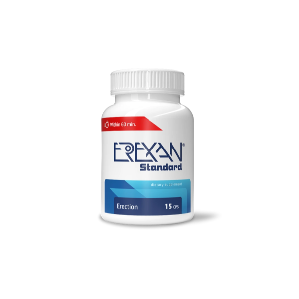 EREXAN Standard – férfiak intim igényeire minden életkorban – 15 kapszula - 15 760 Ft