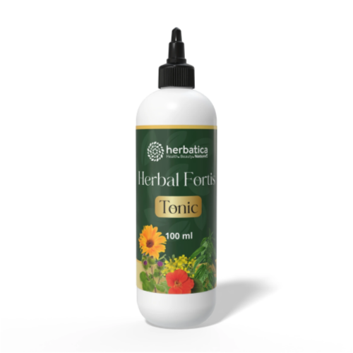 Herbal Fortis Tonic – intenzív gyógynövényes hajerősítő tonik – 100 ml – Herbatica - 8 870 Ft