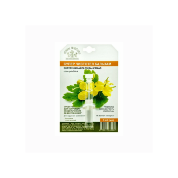 Extra hatásos vérehulló fecskefű – kozmetikai készítmény szemölcsökre – 3 ml – Herbal Traditions - 3 440 Ft