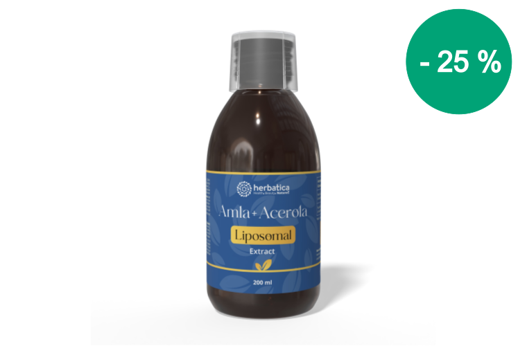 Lipozómás Amla + Acerola kivonat – 200 ml – Herbatica - 10 590 Ft