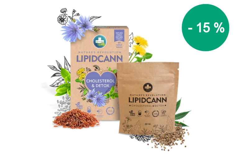 LIPIDCANN CHOLESTEROL és DETOX étrend-kiegészítő - 60 tabletta - Annabis - 8 060 Ft