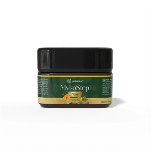 MykoStop Forte Cream – regeneráló krém bőrre és körmökre, gombásodásra hajlamos területekre – 50 ml – Herbatica - 18 190 Ft