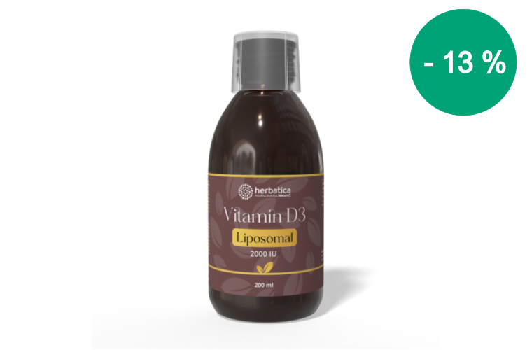 Lipozómás D3-vitamin 2000 IU – 200 ml – Herbatica - 8 990 Ft