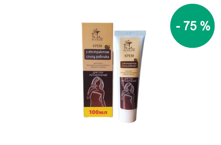 Testregeneráló krém csiganyálkakivonattal - 100 ml - Ecolek - 2 840 Ft