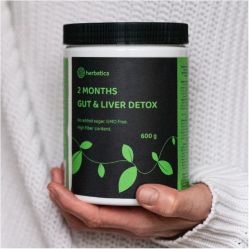 Méregtelenítő kúra a májnak és a beleknek máriatövissel és két rost erejével, 600g - Herbatica - 16 110 Ft