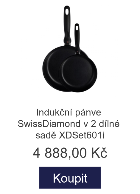 Indukční pánve SwissDiamond v 2 dílné sadě XDSet601i - 4 888 Kč