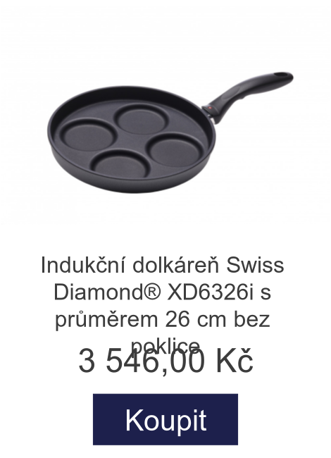 Indukční dolkáreň Swiss Diamond® XD6326i s průměrem 26 cm bez poklice - 3 546 Kč