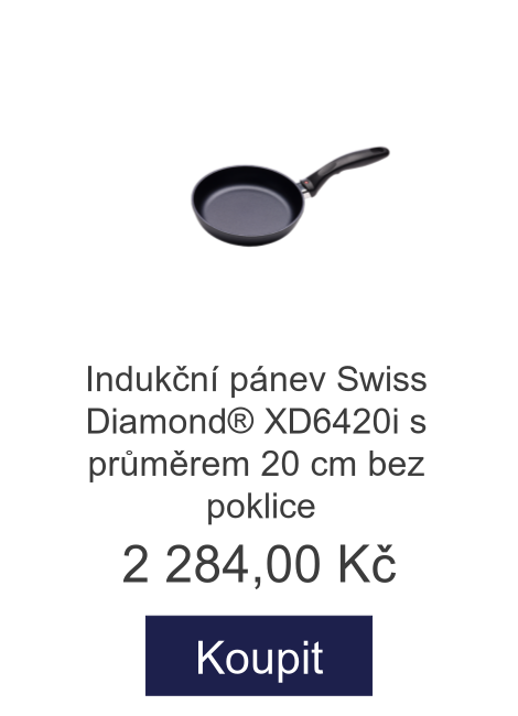 Indukční pánev Swiss Diamond® XD6420i s průměrem 20 cm bez poklice - 2 284 Kč
