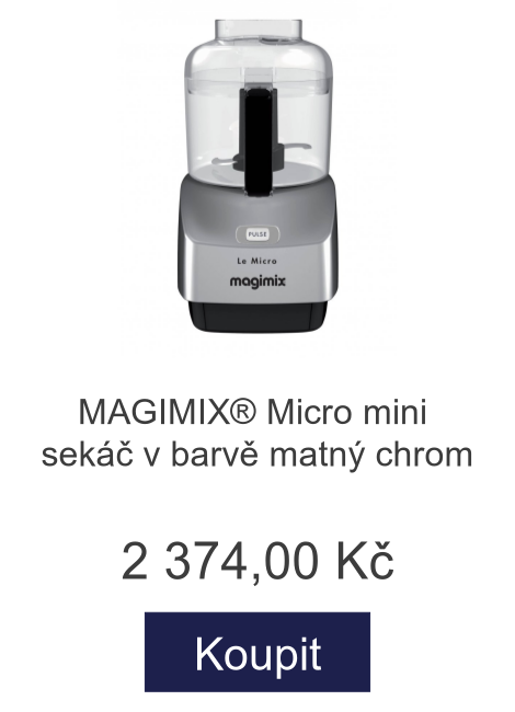 MAGIMIX® Micro mini sekáč v barvě matný chrom - 2 374 Kč