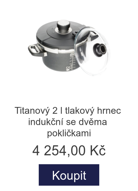 Titanový 2 l tlakový hrnec indukční se dvěma pokličkami - 4 254 Kč