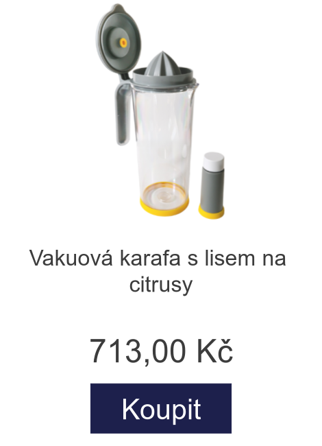 Vakuová karafa s lisem na citrusy - 713 Kč