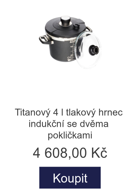 Titanový 4 l tlakový hrnec indukční se dvěma pokličkami - 4 608 Kč