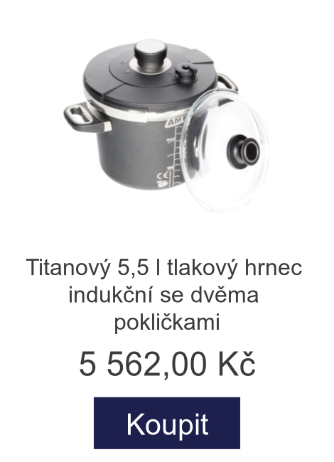 Titanový 5,5 l tlakový hrnec indukční se dvěma pokličkami - 5 562 Kč