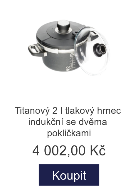 Titanový 2 l tlakový hrnec indukční se dvěma pokličkami - 4 002 Kč