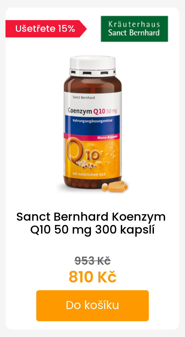 Sanct Bernhard Koenzym Q10 50 mg 300 kapslí - 953 Kč