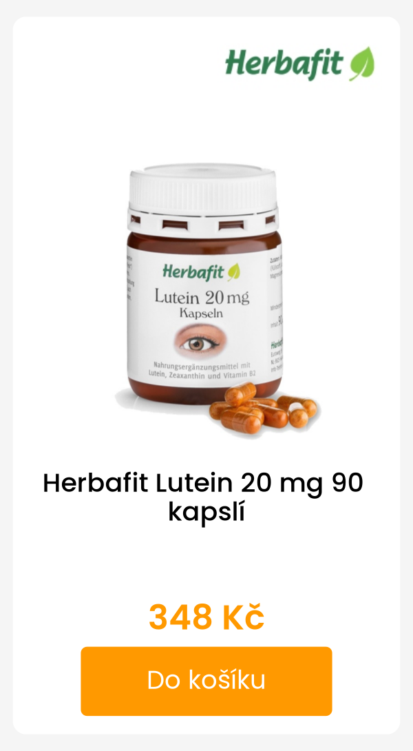 Herbafit Lutein 20 mg 90 kapslí - 348 Kč