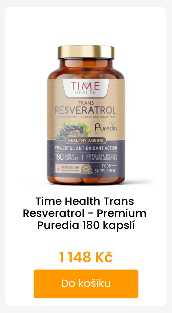Time Health Trans Resveratrol - Premium Puredia 180 kapslí - 1 148 Kč