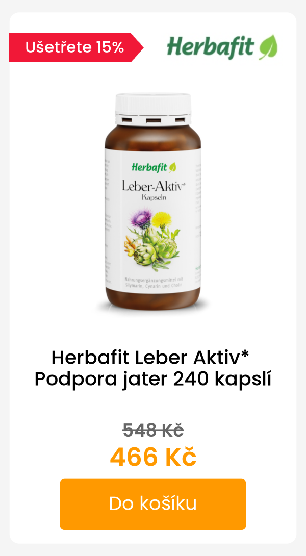 Herbafit Leber Aktiv* Podpora jater 240 kapslí - 548 Kč