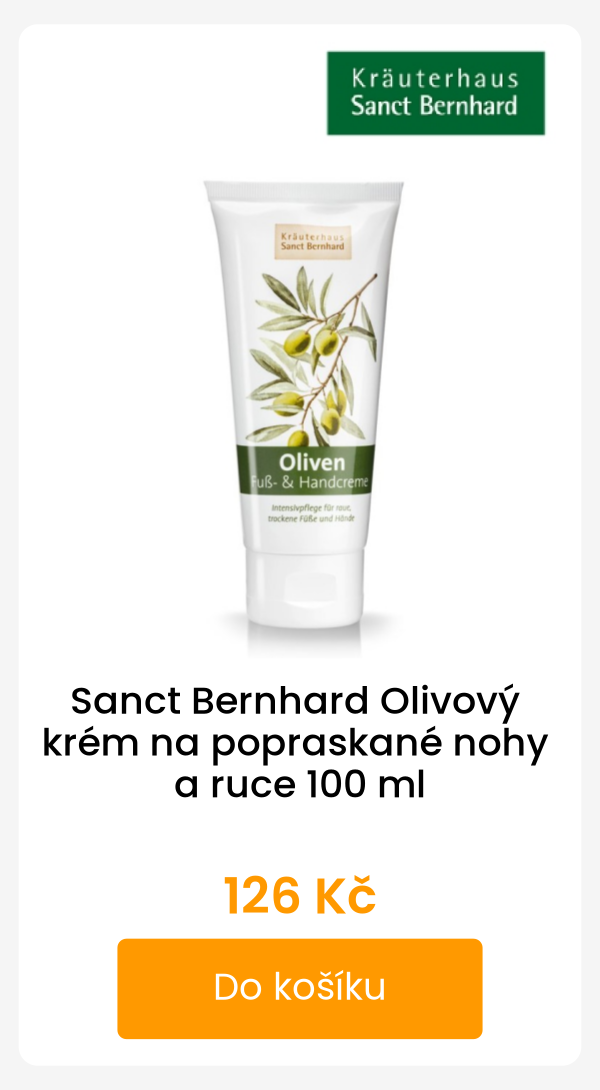 Sanct Bernhard Olivový krém na popraskané nohy a ruce 100 ml - 126 Kč