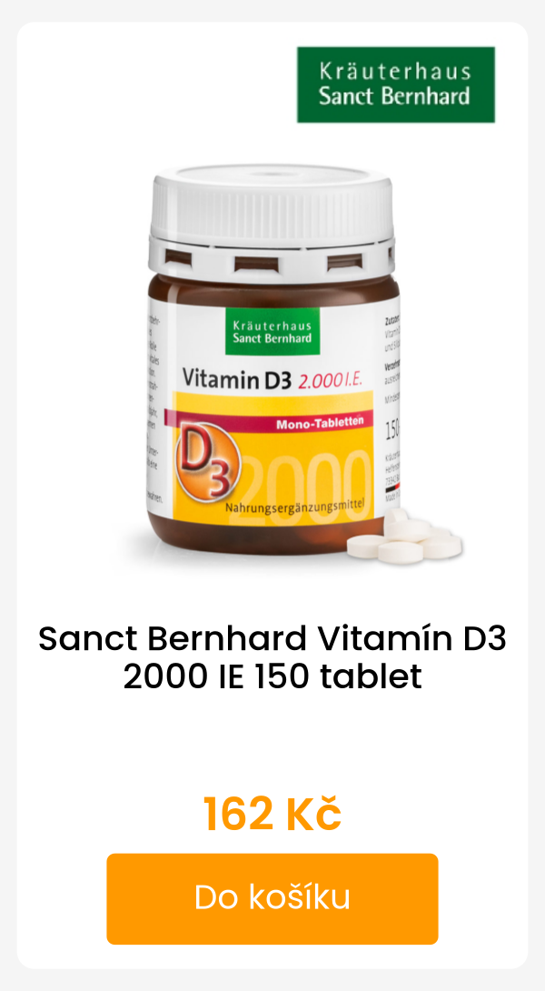 Sanct Bernhard Vitamín D3 2000 IE 150 tablet - 162 Kč